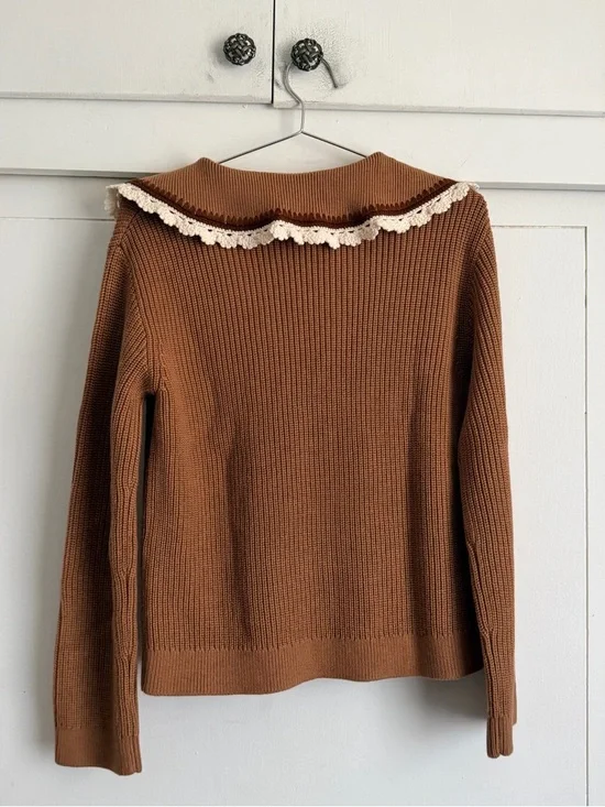 Sezane Ivane Sweater - Camel - Picture 3 of 8